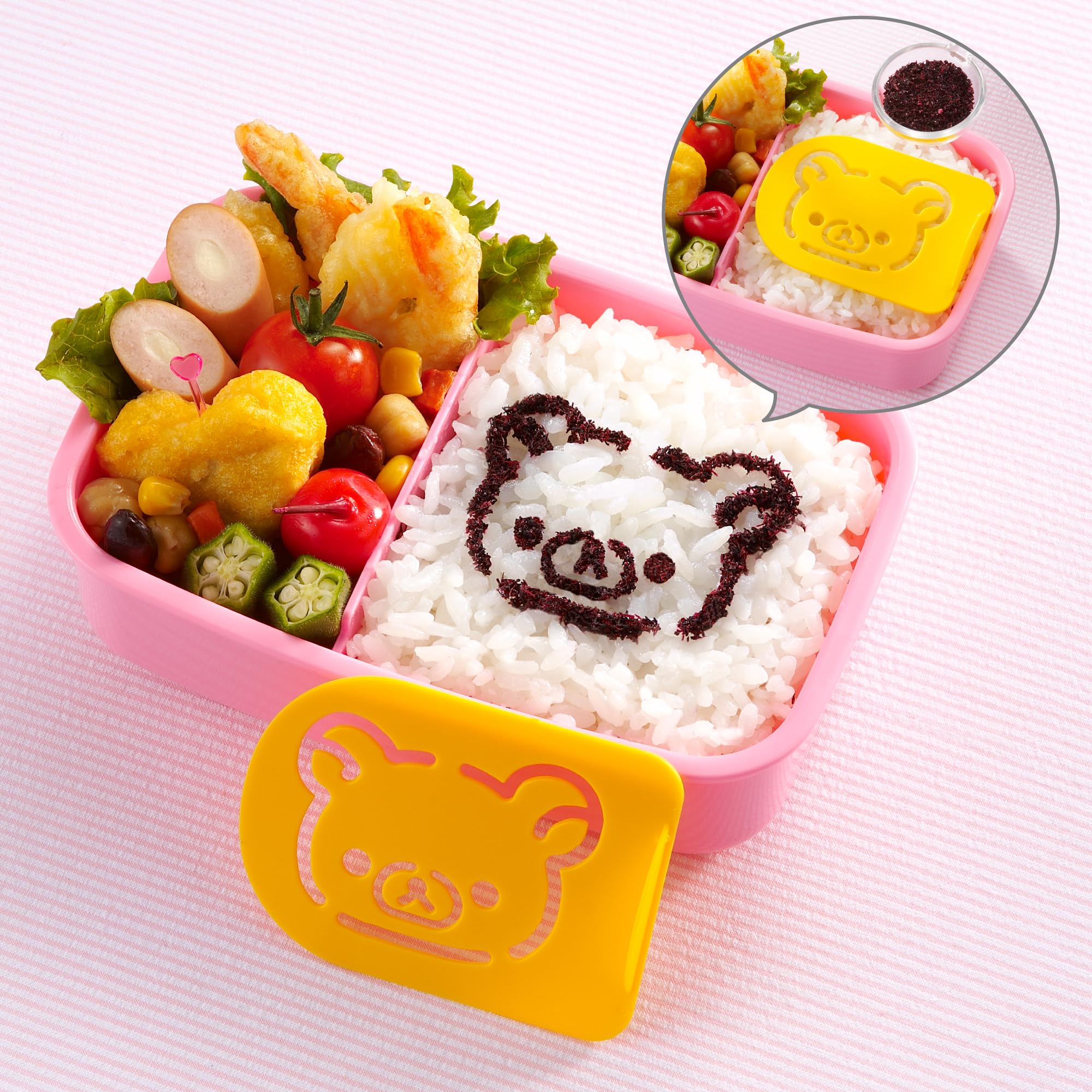 Amazon｜リラックマふりかけプレートセット3Pセット｜弁当