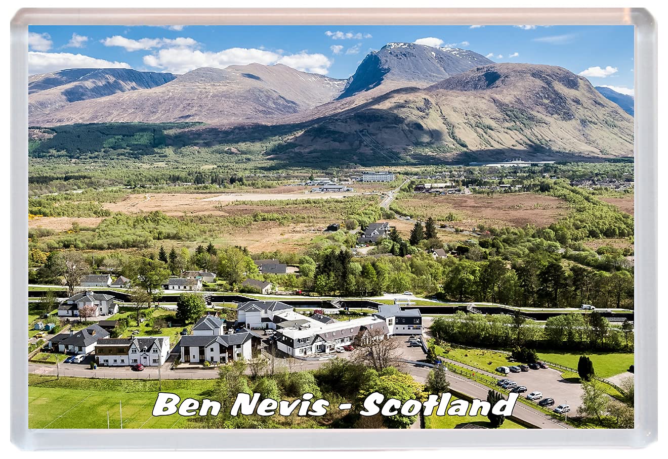 Baked Bean Store Multicolor Ben Nevis - Scotland - 96 X 67Mm Jumbo Fridge Magnet/Magnets Bbsfm610