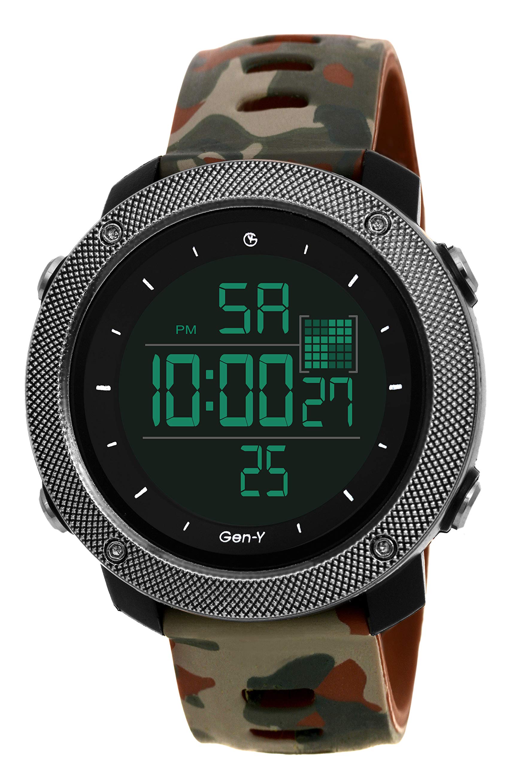GYD-2 Brown(Black) Camouflage Water Resistant Digital Sports Watch - for Men (B07MXFTB3G) Amazon Price History, Amazon Price Tracker