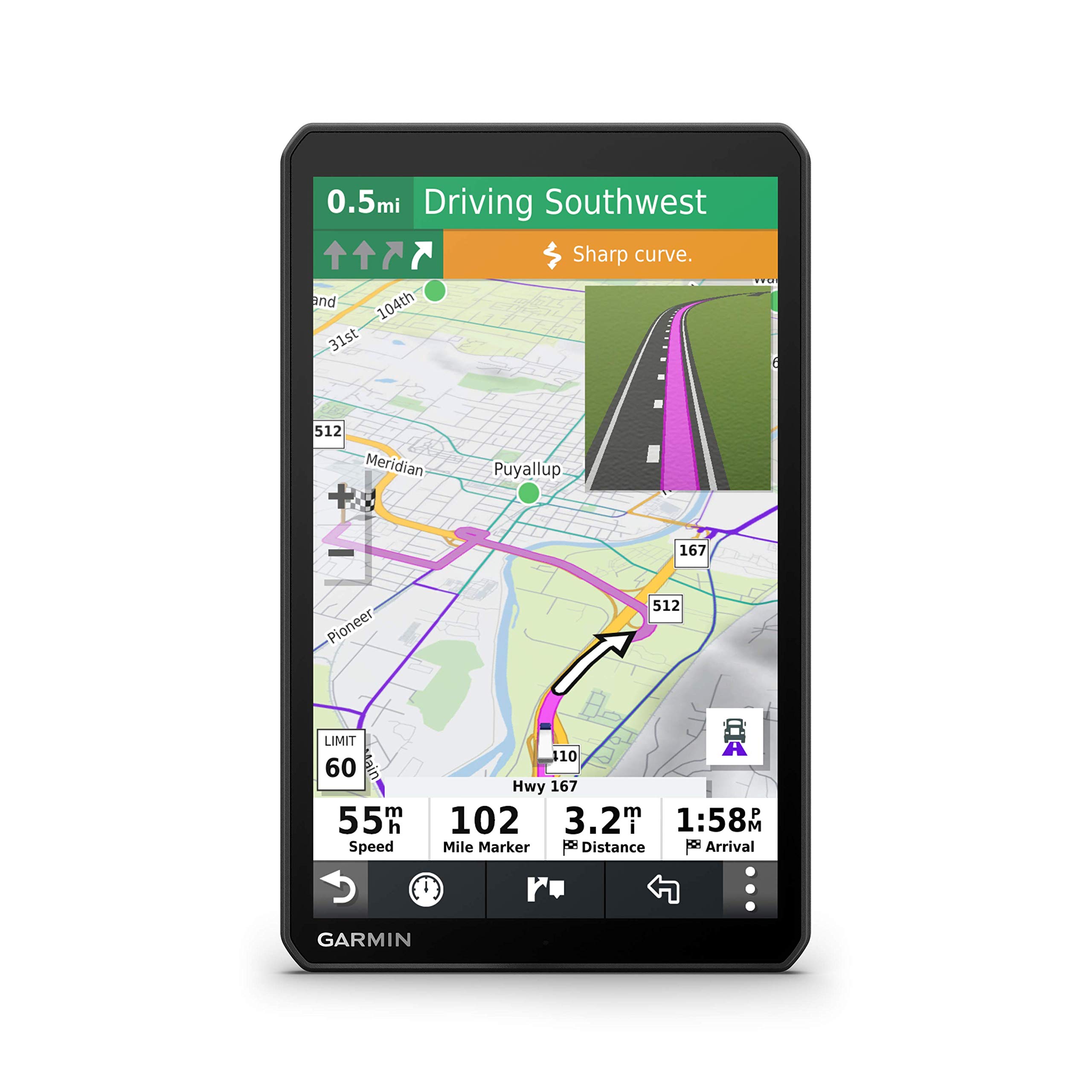 Garmin dēzl LGV800 MT-D, Infotraffico DAB, Display da 8", Mappa Europa, Navigazione in base a dimensioni, peso e carico, Truck Parking Europe