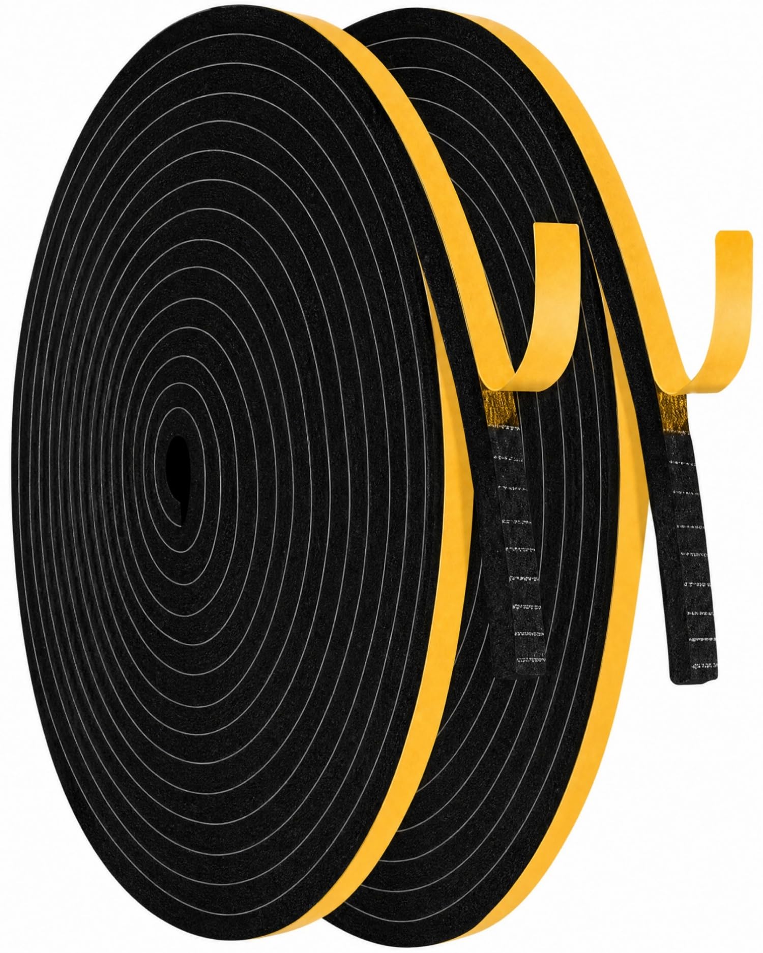 Draught Excluder Self‑Adhesive Foam for Doors Windows, Weather Stripping