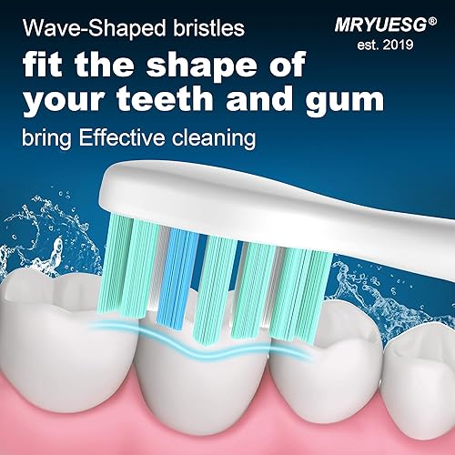Miniatura 4 de MRYUESG Cabezales de repuesto para cepillos de dientes Philips Sonicare, 10 unidades, cabezal de cepillo de dientes eléctrico compatible con