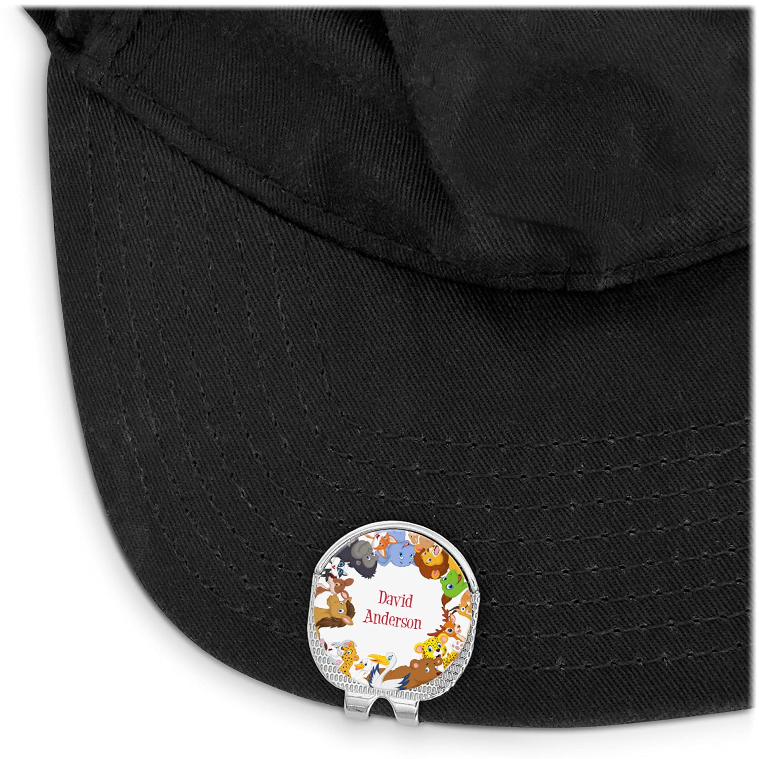 YouCustomizeIt Personalized Animals Golf Ball Marker - Hat Clip - Silver