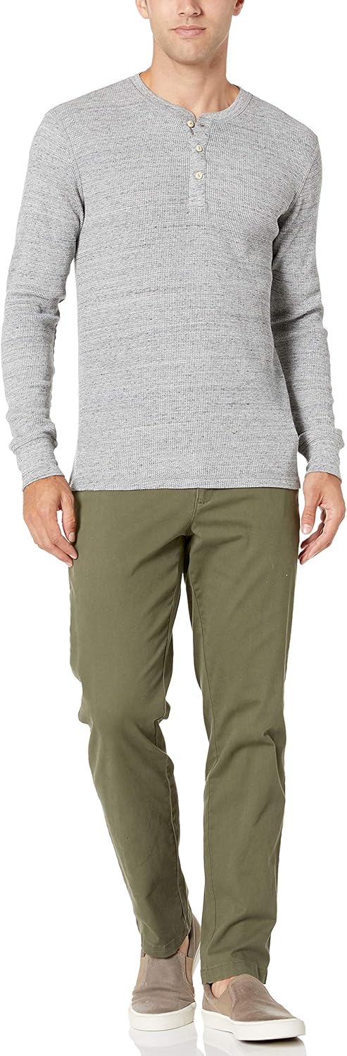 Amazon Essentials Henley Long Sleeve Shirts for Men, Regular-Fit Waffle - Image 3