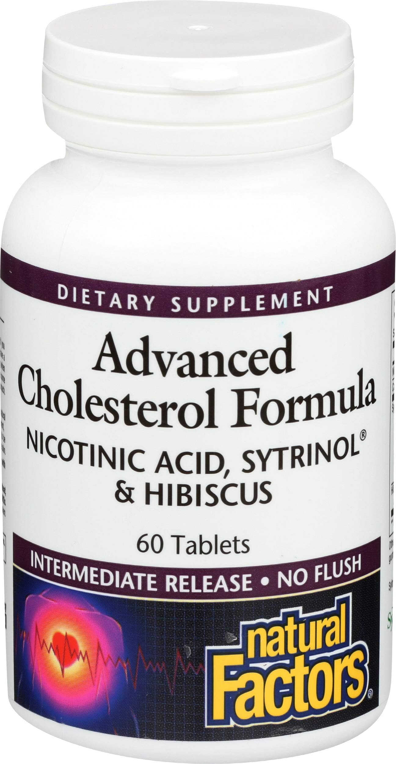Natural Factors, Advanced Cholesterol Formula, Supports Cholesterol Metabolism Already in the Normal Range with Sytrinol and Niacin, 60 tablets (60 servings)