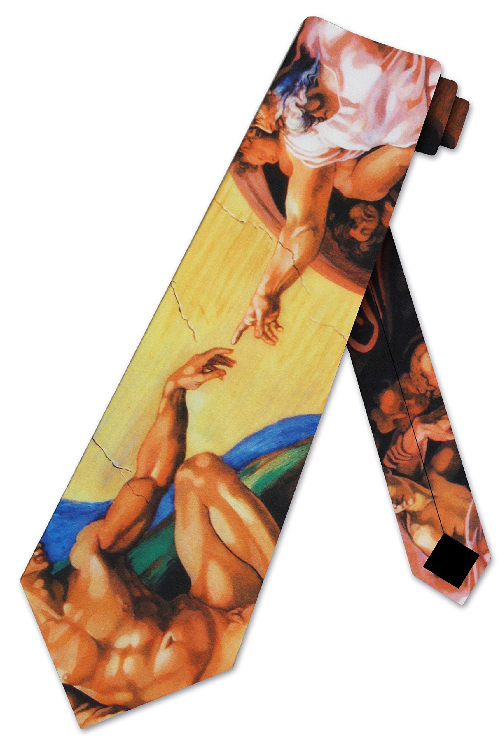 Atourdealss Men's As Shown Michelangelo Creation Of Adam Tie Neckties