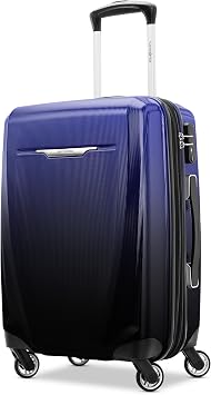 Samsonite Winfield 3 DLX Hardside Expandable Luggage with Spinner, Royal Blue Ombre