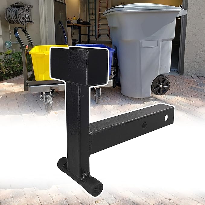 VONLX Trash Can Hauler Grabber with 2 inch Hitch Reciever