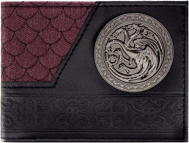 Game of Thrones House Targaryen Dragon Scale ID & Card Bi-Fold Wallet