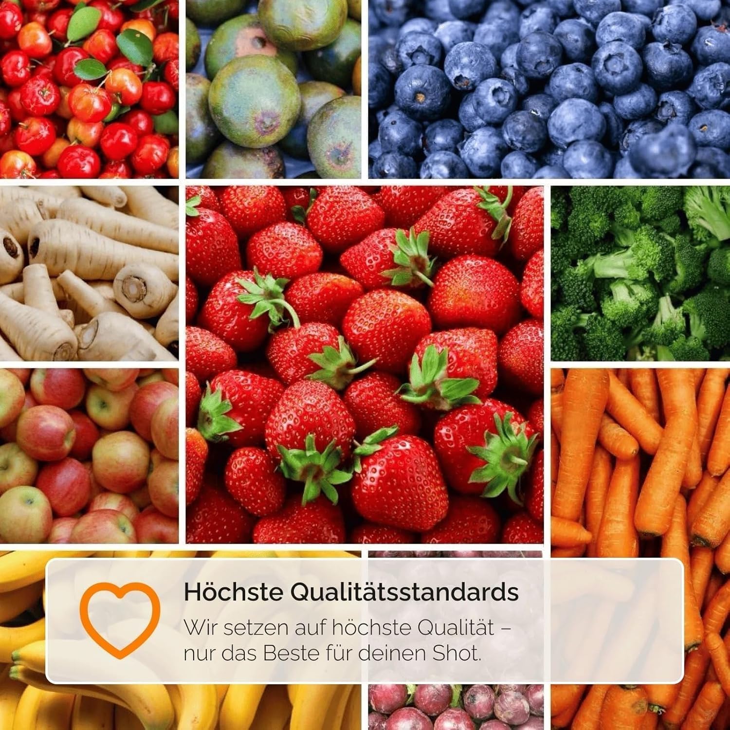 Hansegrün - Bio Kids Shots (50 Stk.) - Täglicher Allrounder für das Immunsystem¹, Zähne² & Knochen³ - Superfood-Pulver mit Gemüse, Früchten & Beeren - 100% echte Zutaten zur täglichen Zubereitung