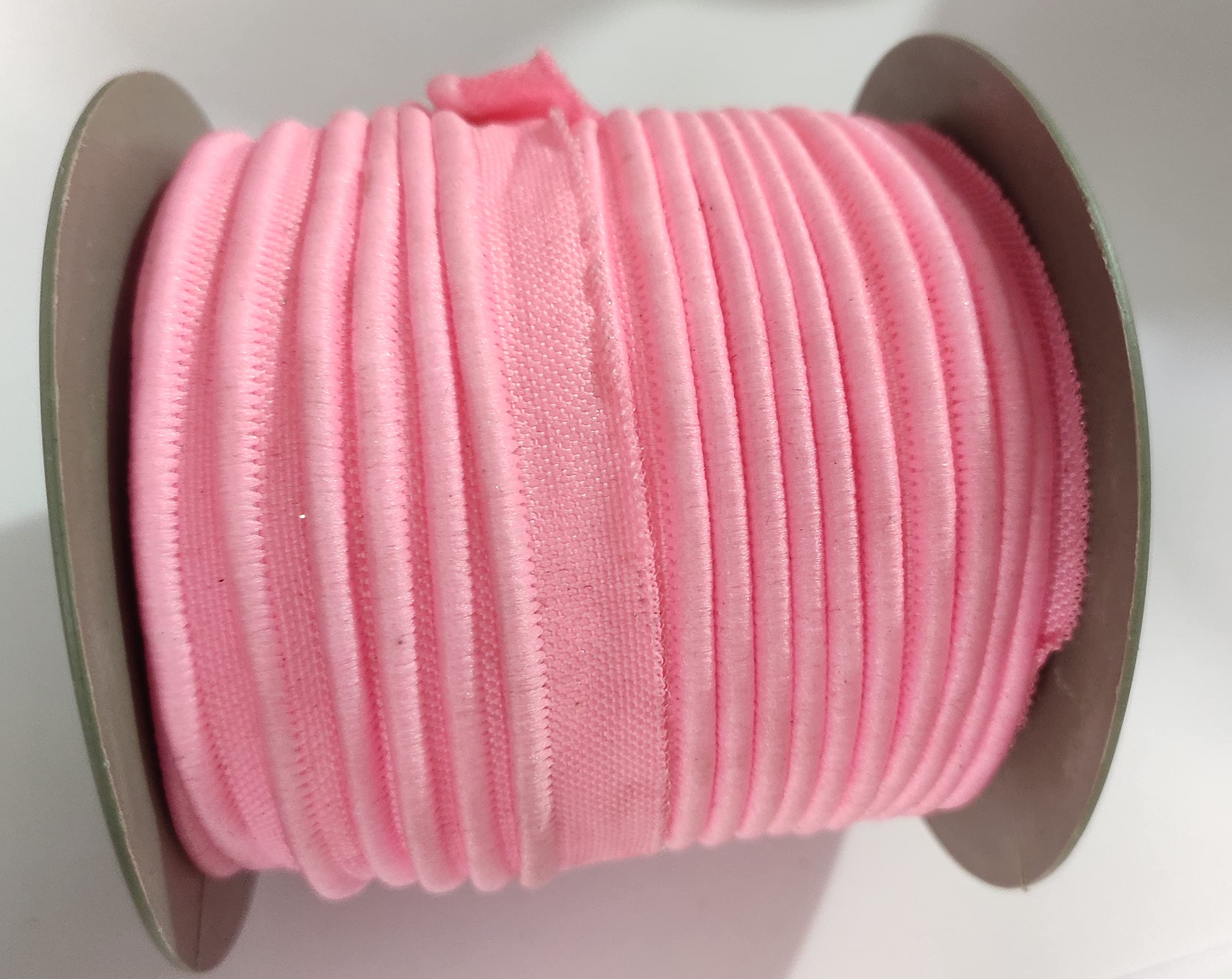 OMX Piping lace Border, Total 35 Mtr of Piping Cord Trim Lace Dori Piping Thread Gota Trim Laces and Borders for Bridal Ethnic Dresses Suits (Pink)-image-10