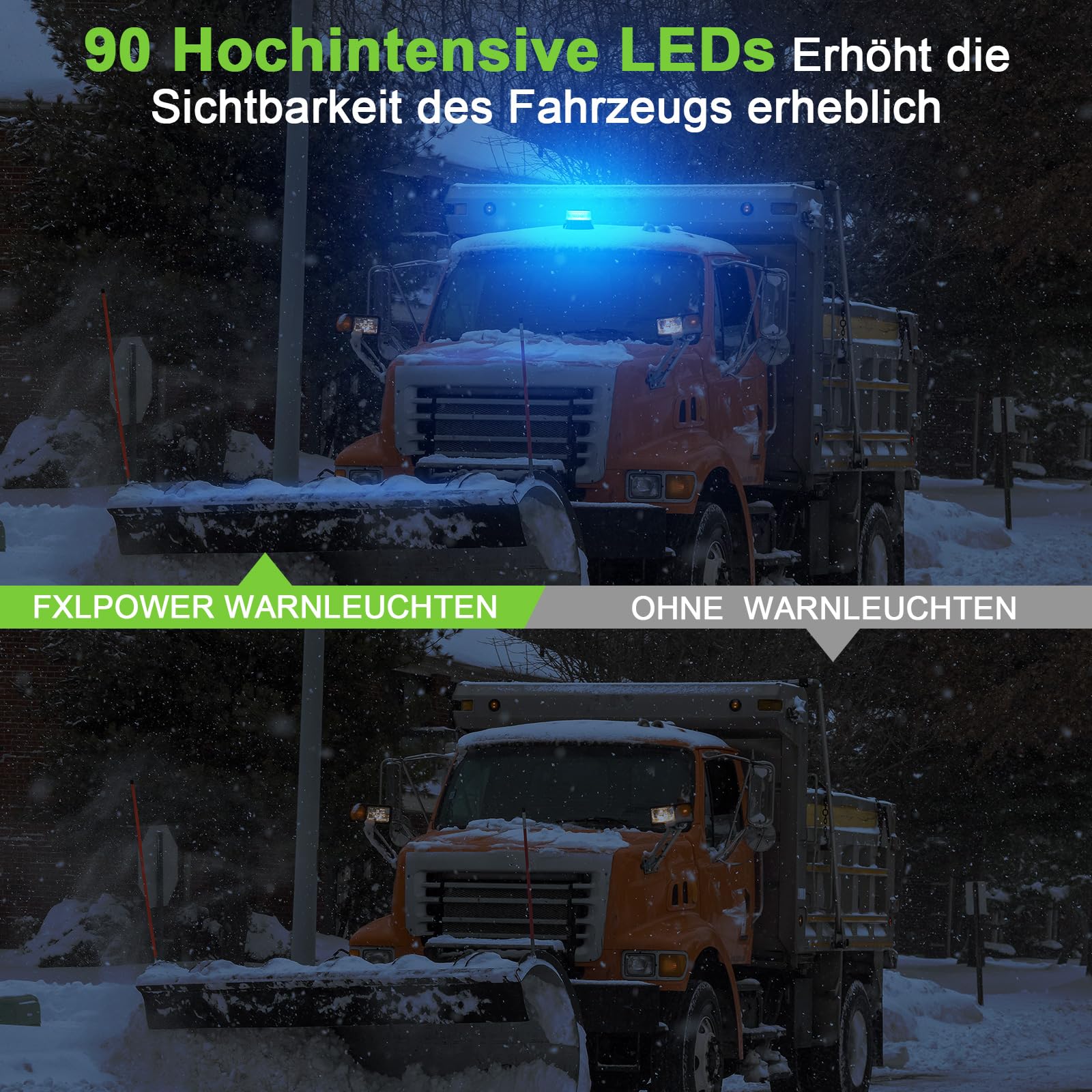 Energia słoneczna Magnetyczna lampa błyskowa LED Niebieska bateria z kablem USB 1,4 metra, akumulatorowa lampka ostrzegawcza LED do wózka widłowego, ciągnika, przyczepy śnieżnej