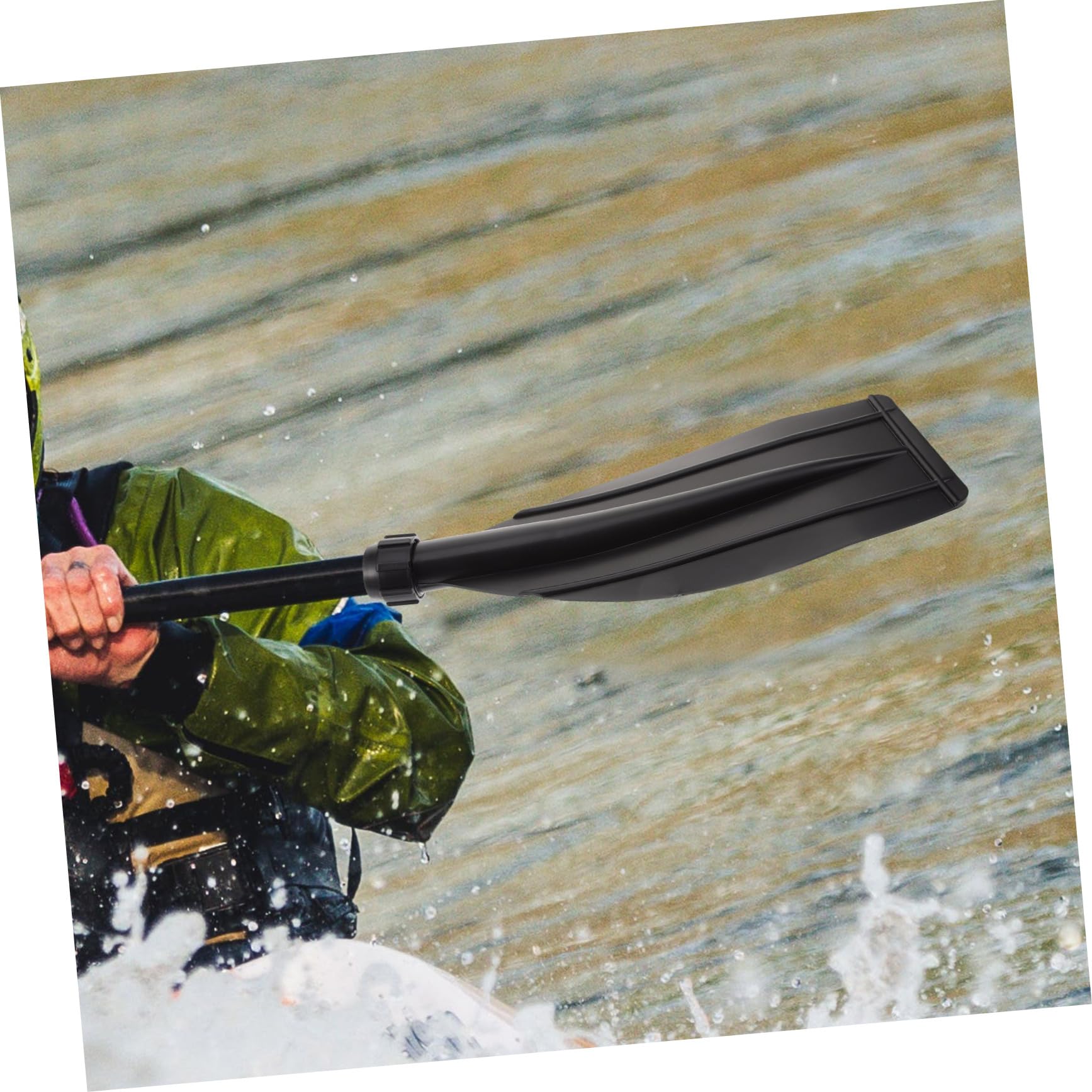 Sosoport Board-Paddel Ersatz tragbar hoch Welle Leicht paddeln Griffe Surfpaddel Kajakpaddel aus Kunststoff Kunststoffklinge Kajakklinge Paddel für Wassersport Plastik Black