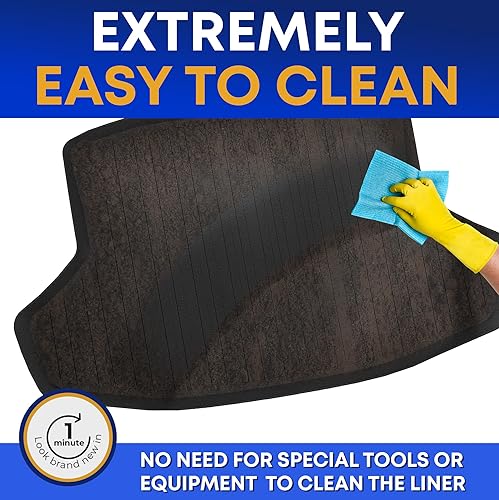 Miniatura 3 de Forro de carga prémium para Honda Civic LX Sport EX Sedan 2022-2025 - 100% de protección, alfombrilla de maletero de automóvil de ajuste