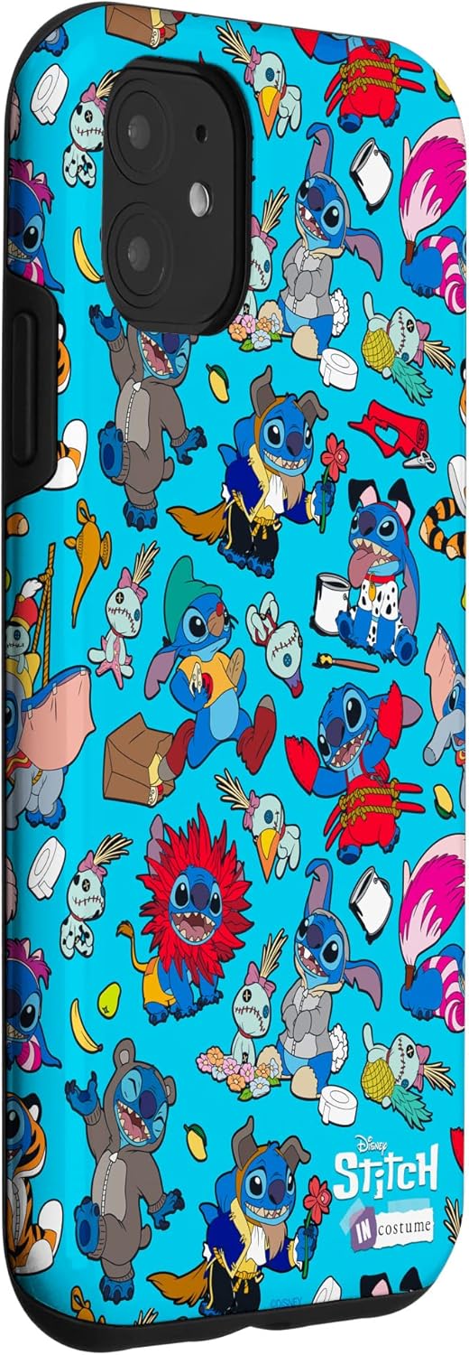 iPhone 11 Disney 100 Stitch in Costume Disney Characters and Scrump Case