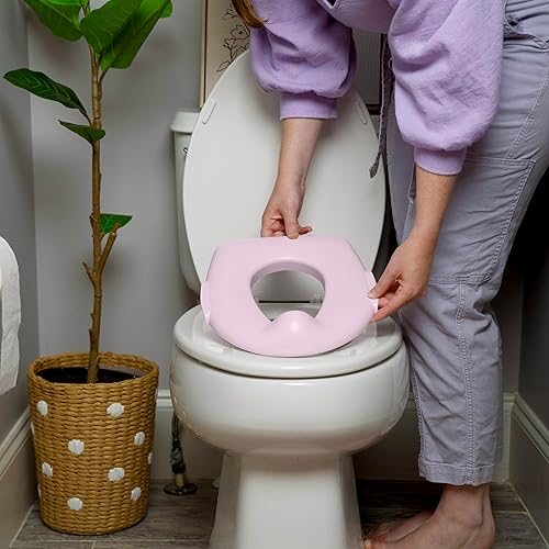 Miniatura 3 de Ingenuity My Size Potty Pro in Pink, Infant Potty Training Toilet, Lifelike Flushing Sound, for Ages 18 Months, Up to 50 Pounds