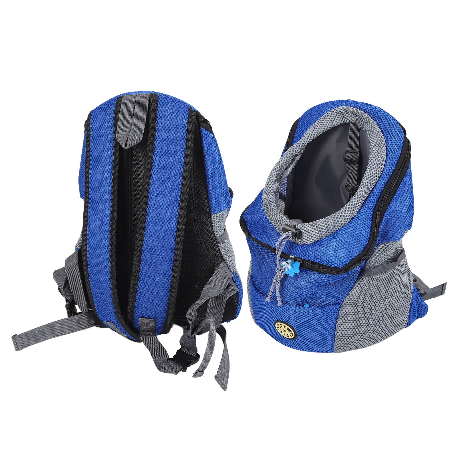 Zaino per animali domestici Zaino da trasporto Traspirante Comodo Spazioso Durevole Borsa da viaggio per escursionismo all'aperto Campeggio con tessuto Oxford e poliestere per (Blu)