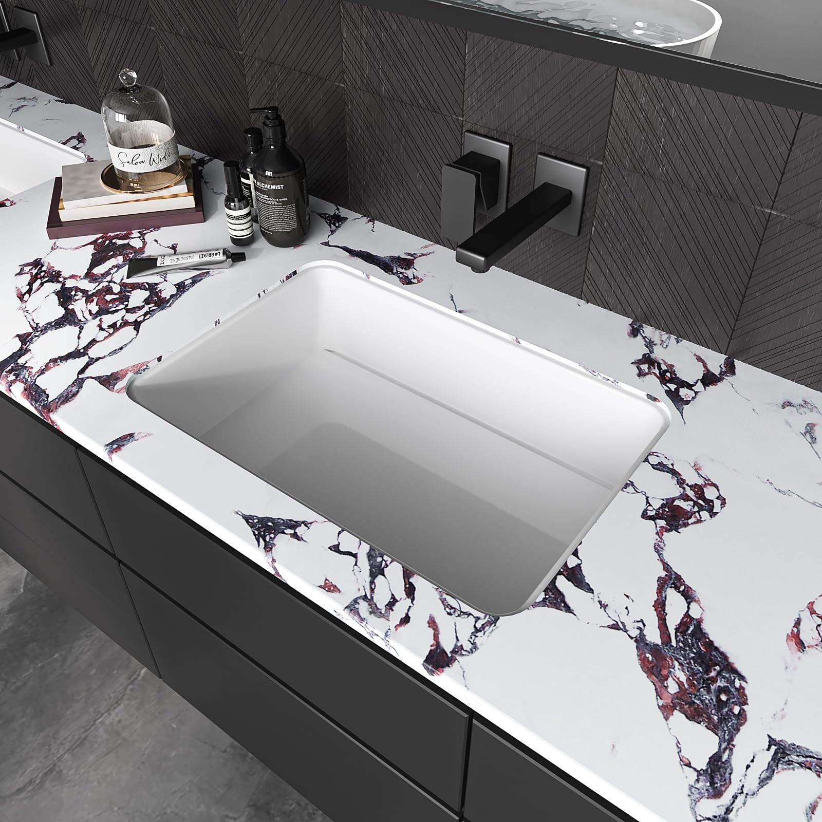 Purple Contact Paper 15.7x78 Inches - Glossy Peel And Stick Wallpaper For Kitchen Countertops & Cabinets