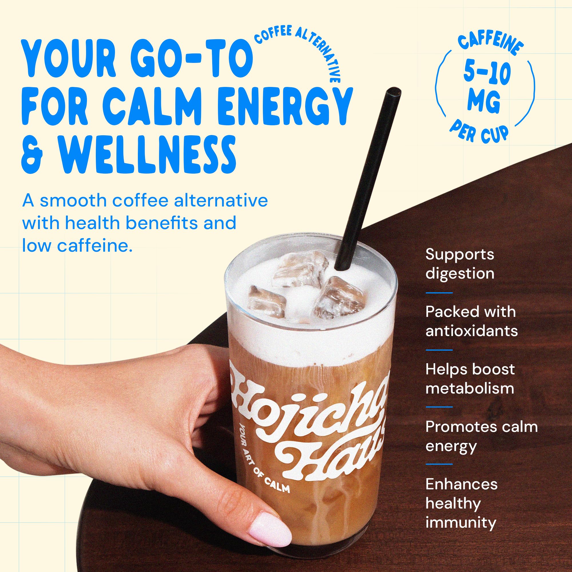 Hojicha Haus Roasted Matcha Green Tea Powder - Ceremonial - Kyoto Grown Decaf Low Caffeine Coffee Alternative 2 — view 3