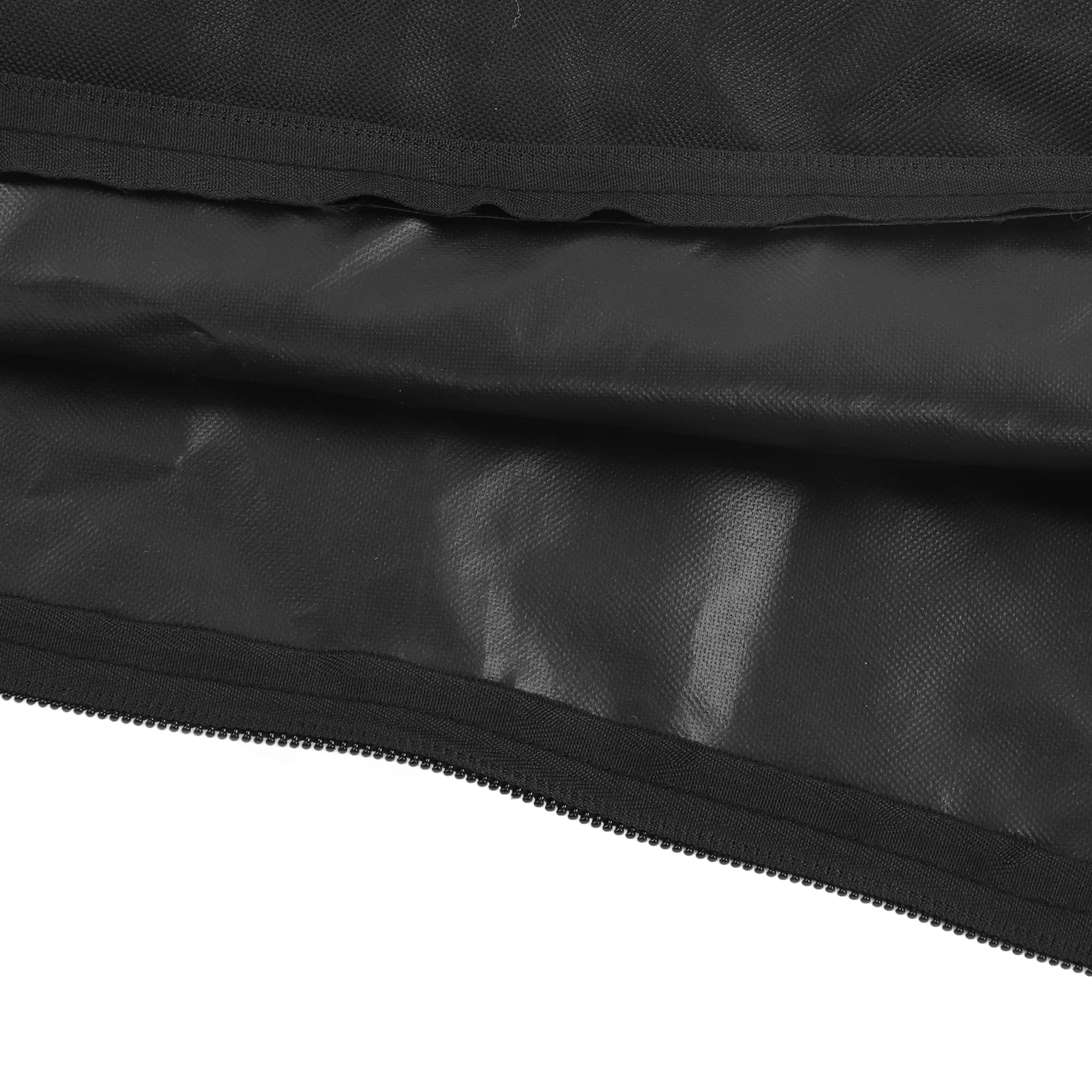 Copertura di Ricambio per Bimini Top in Tessuto Oxford Pieghevole Antipioggia Impermeabile Parasole per Barche Copertura Nera, Resistente Tettuccio in Tela di Grado Marino,