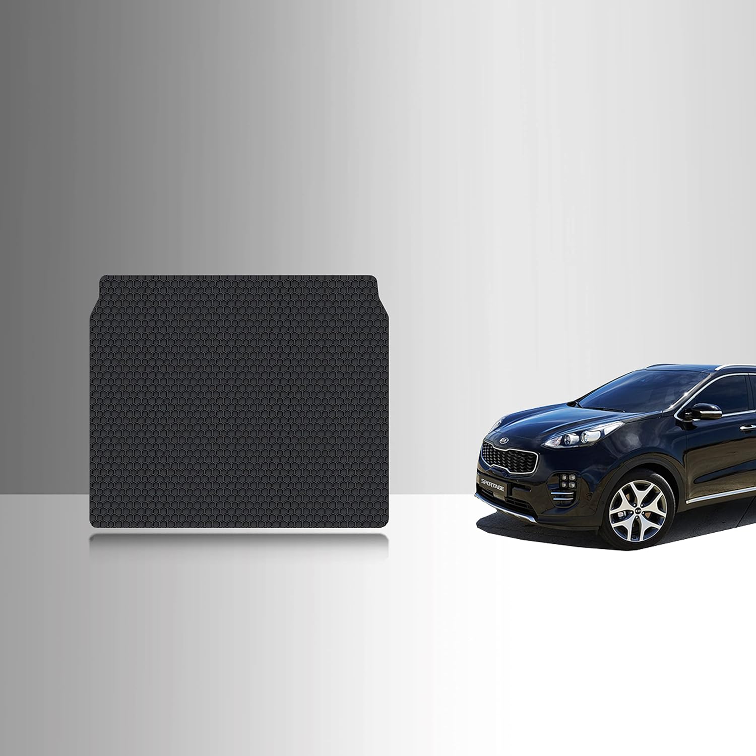 TOUGHPRO Cargo/Trunk Mats Accessories for Kia Sportage All Weather Heavy Duty (Made in USA) Black Rubber 2017 2018 2019 2020 2021 2022