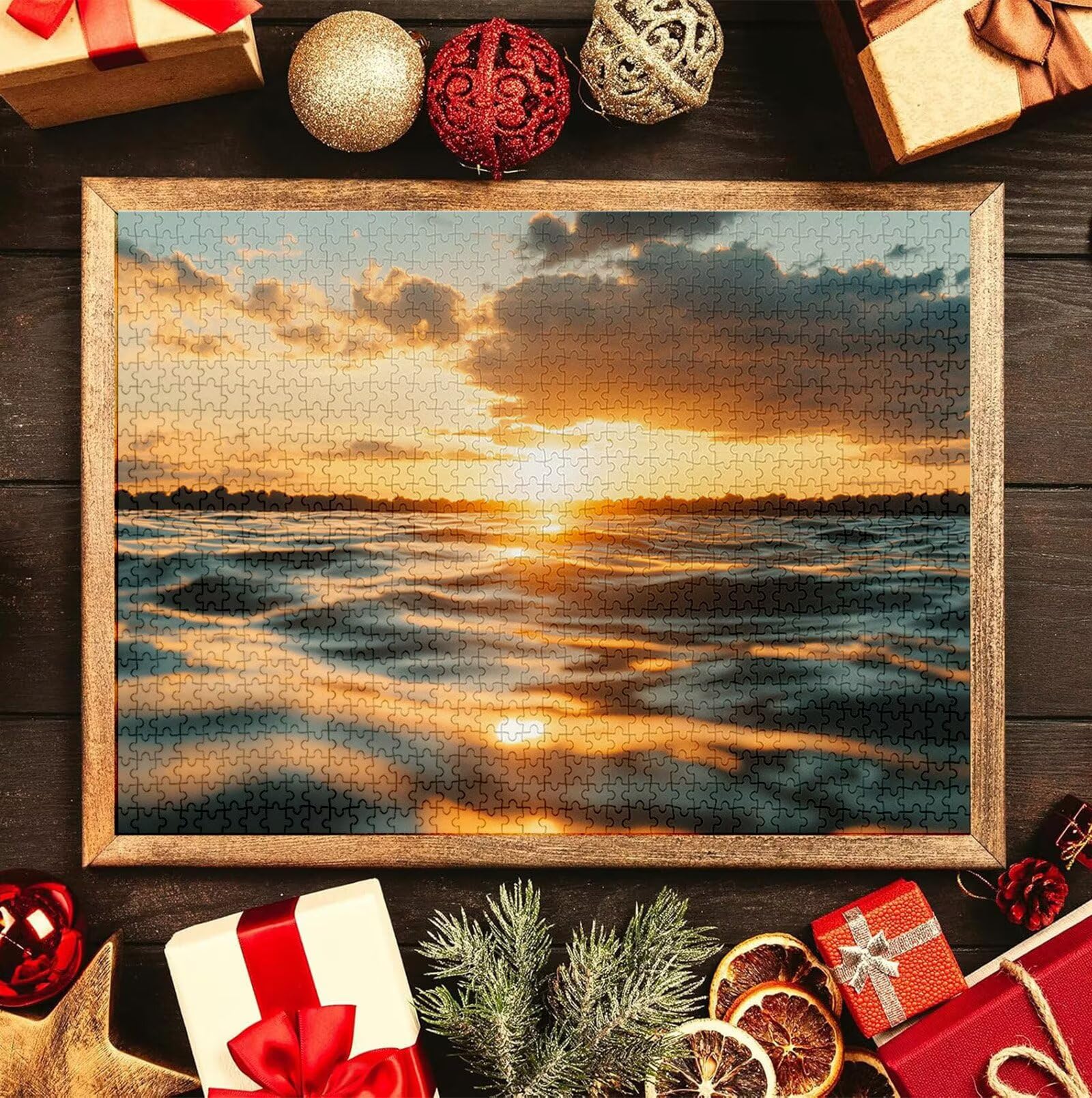 Puzzle Personalizado con Foto, Personalizada Rompecabezas Personalizado Diseña tu Logo Foto o Texto, Personalizado Navidad Halloween San Valentín Parejas Niños Familia Amigos h-2069