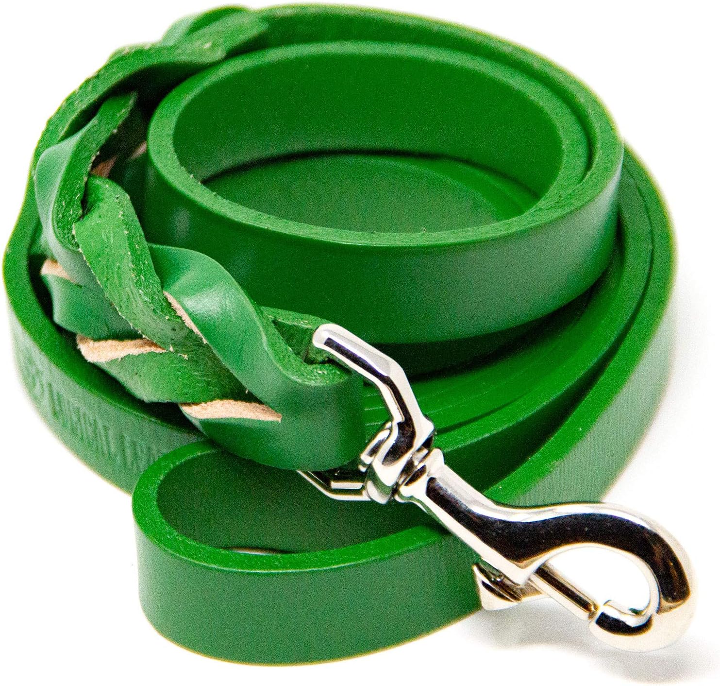 Logical Leather 6 Foot Braided Dog Leash Heavy Duty Full