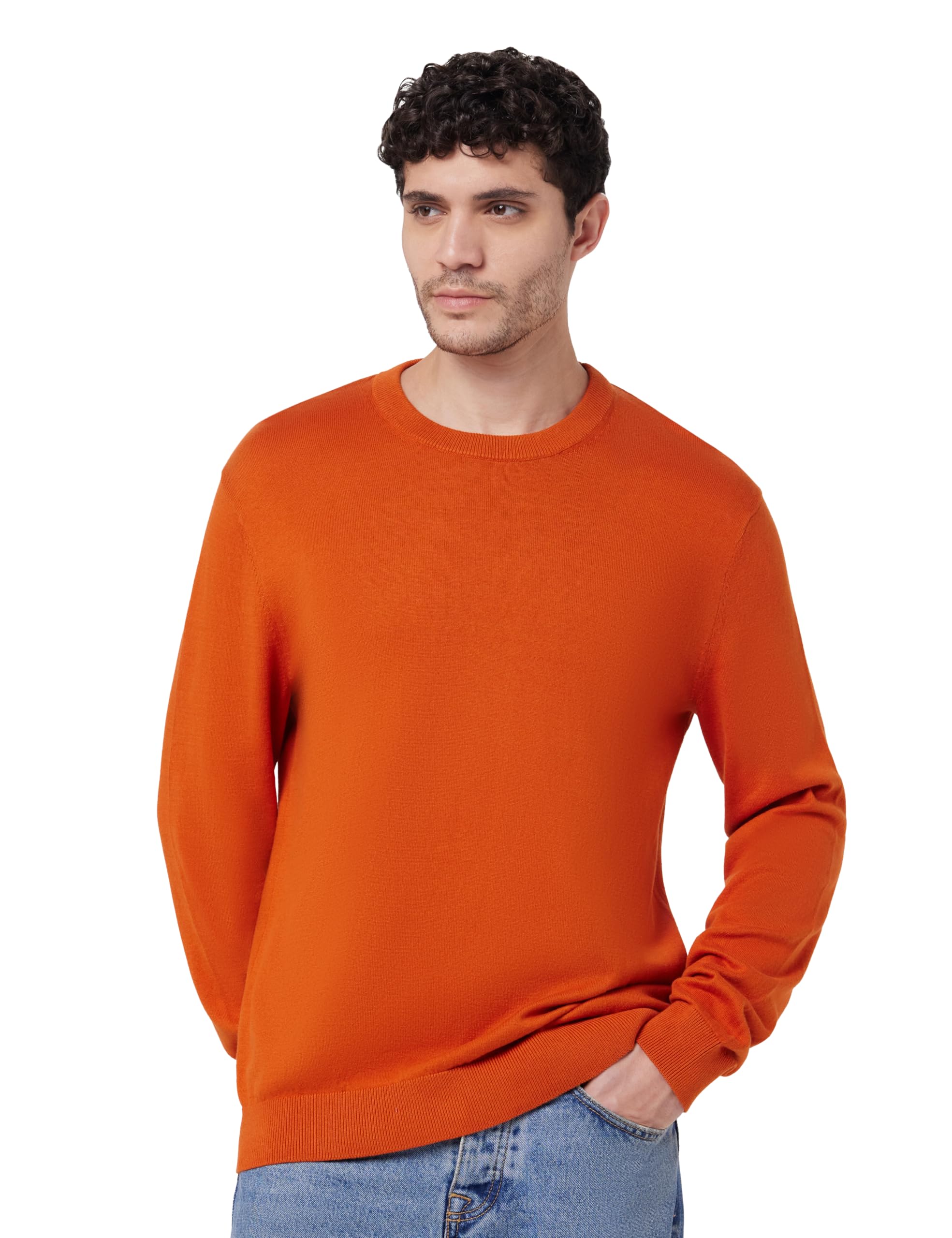 Men's Solid Regular Fit Pullover Sweater