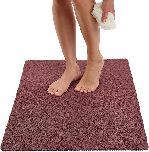 Miniatura 138 de Tapete de ducha antideslizante para bañera – Tapete de baño de lufa para baño – Tapete de baño de 40 x 16 – Tapete de baño antideslizante Gris,Aqua