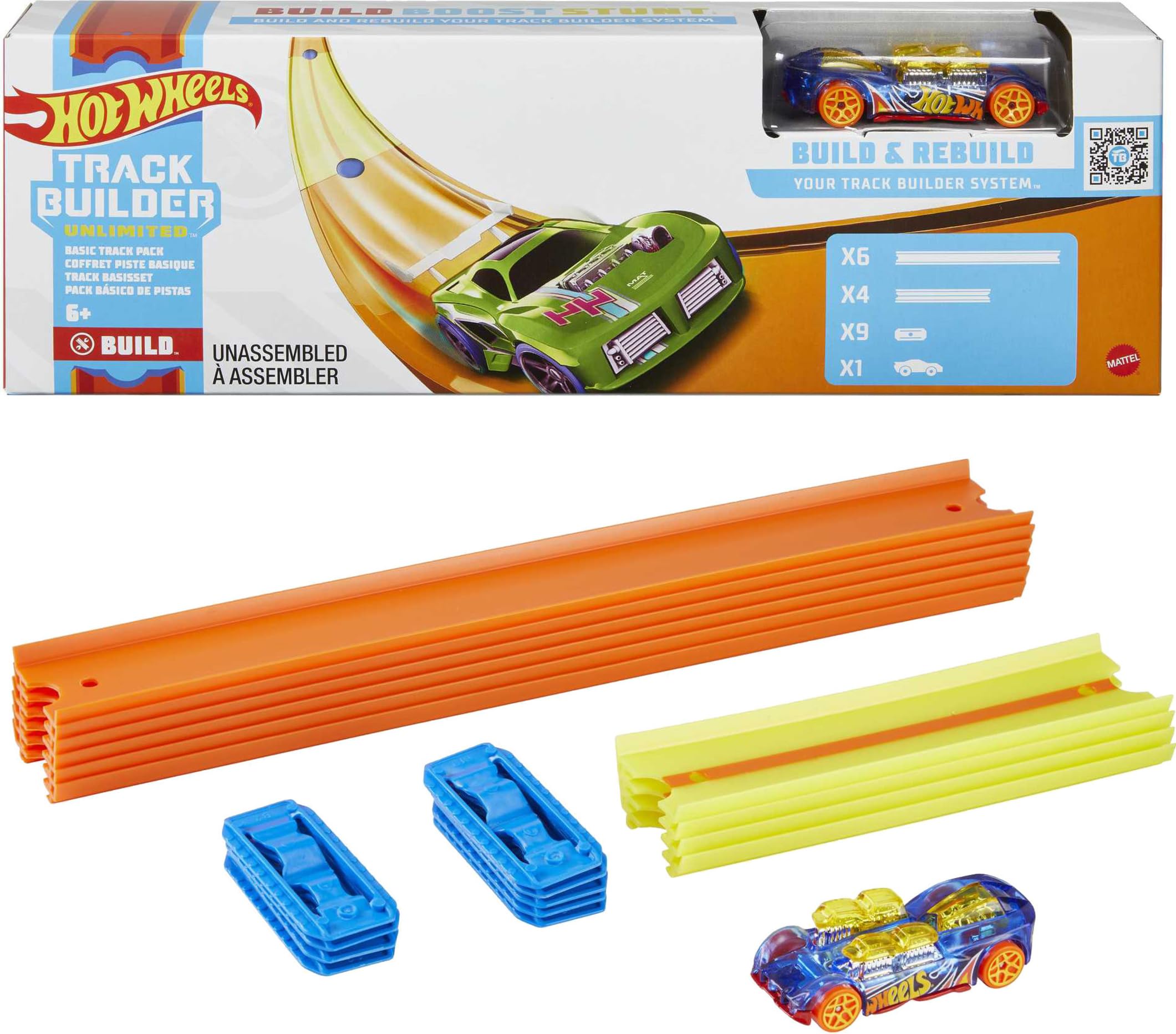 Hot Wheels Track Builder Unlimited Basic Track Pack, Track Set
