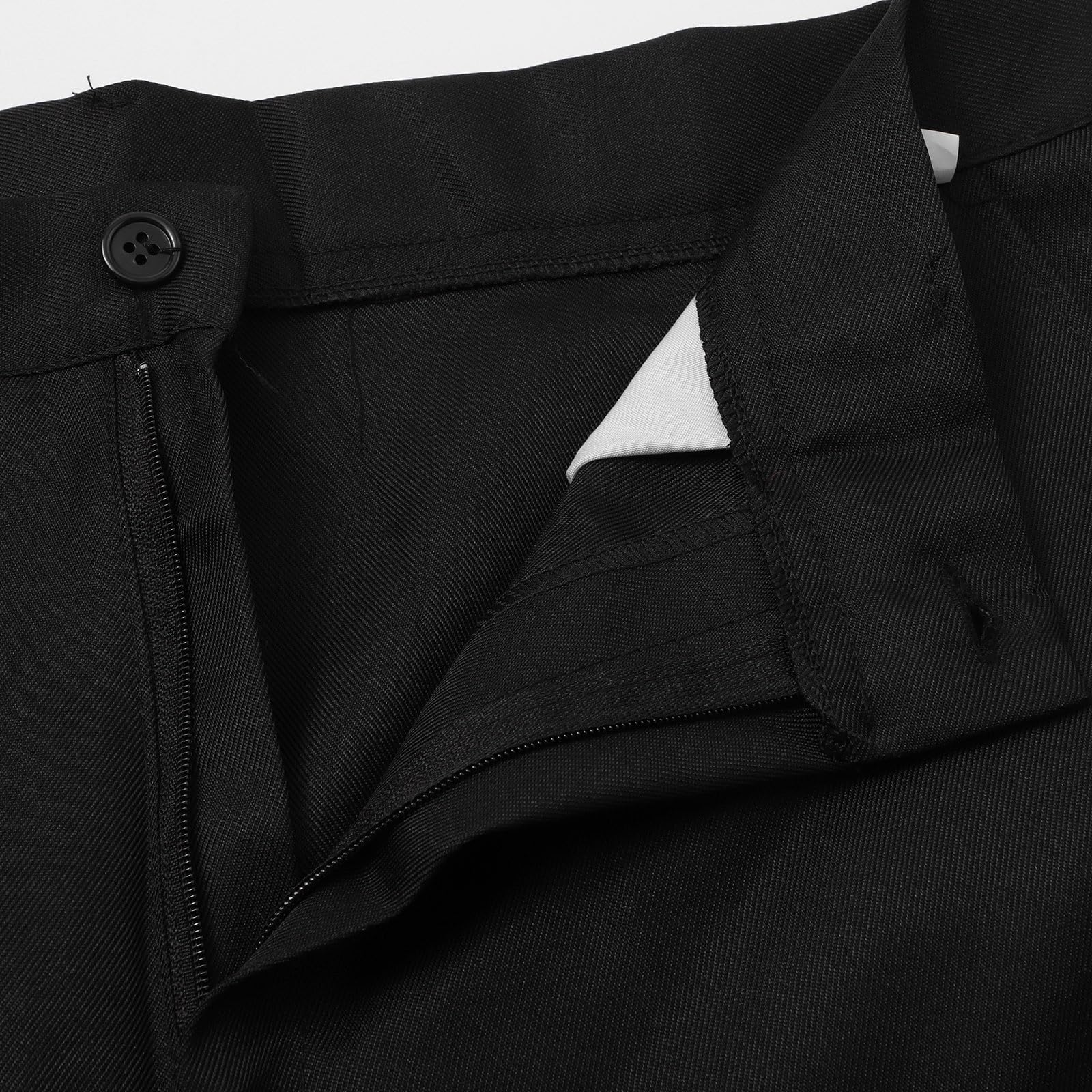 Generisch Tuta da uomo, sottile, 3 pezzi, per matrimonio, business, festa, giacca, gilet e giacca per pantaloni con orecchie da uomo