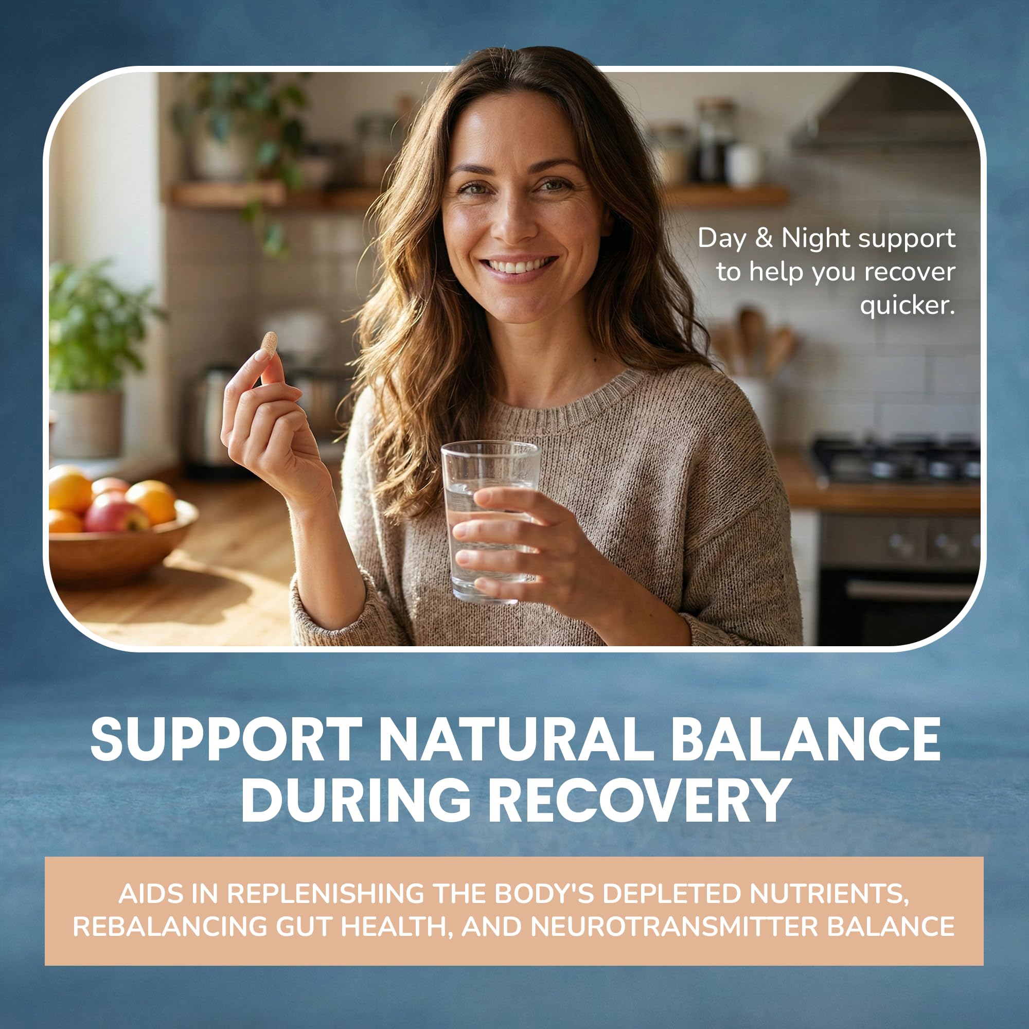 Recovery Complex Withdrawal and Detox Support - Sleep, Energy, Stress, Mood, & Craving Support – Magnesium Glycinate, Ashwagandha, GABA, L-Theanine, Agmatine & More — Amazon image 6