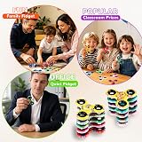 SCIONE Fidget Spinner Cute Animals Spinner dla dzieci (6,3 cm), szybki bączek ręczny, prezent urodzinowy, narzędzia sensoryczne do koncentracji, nagrody szkolne