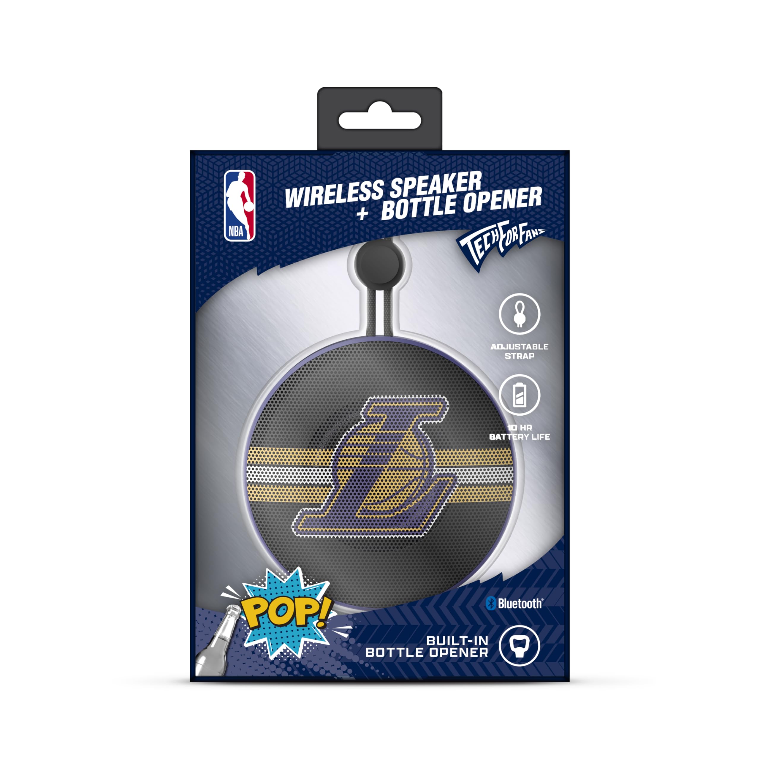 SOAR NBA Bluetooth Bottle Opener Speaker, Los Angeles Lakers
