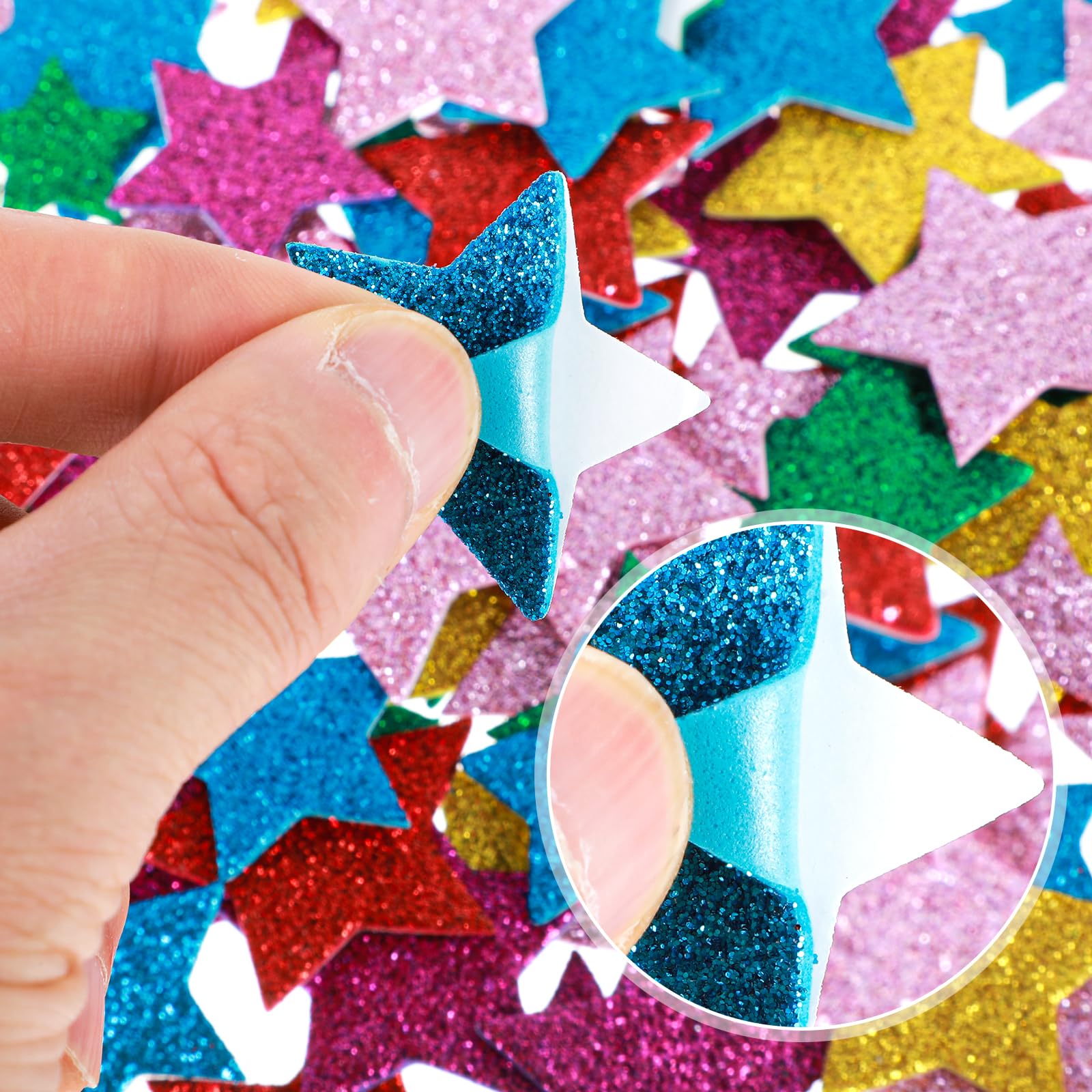 Giantree 270 Adesivi A Stella In Gomma EVA – 3 Dimensioni E 6 Colori – Autoadesivi Per Scrapbooking E Decorazioni Fai Da Te