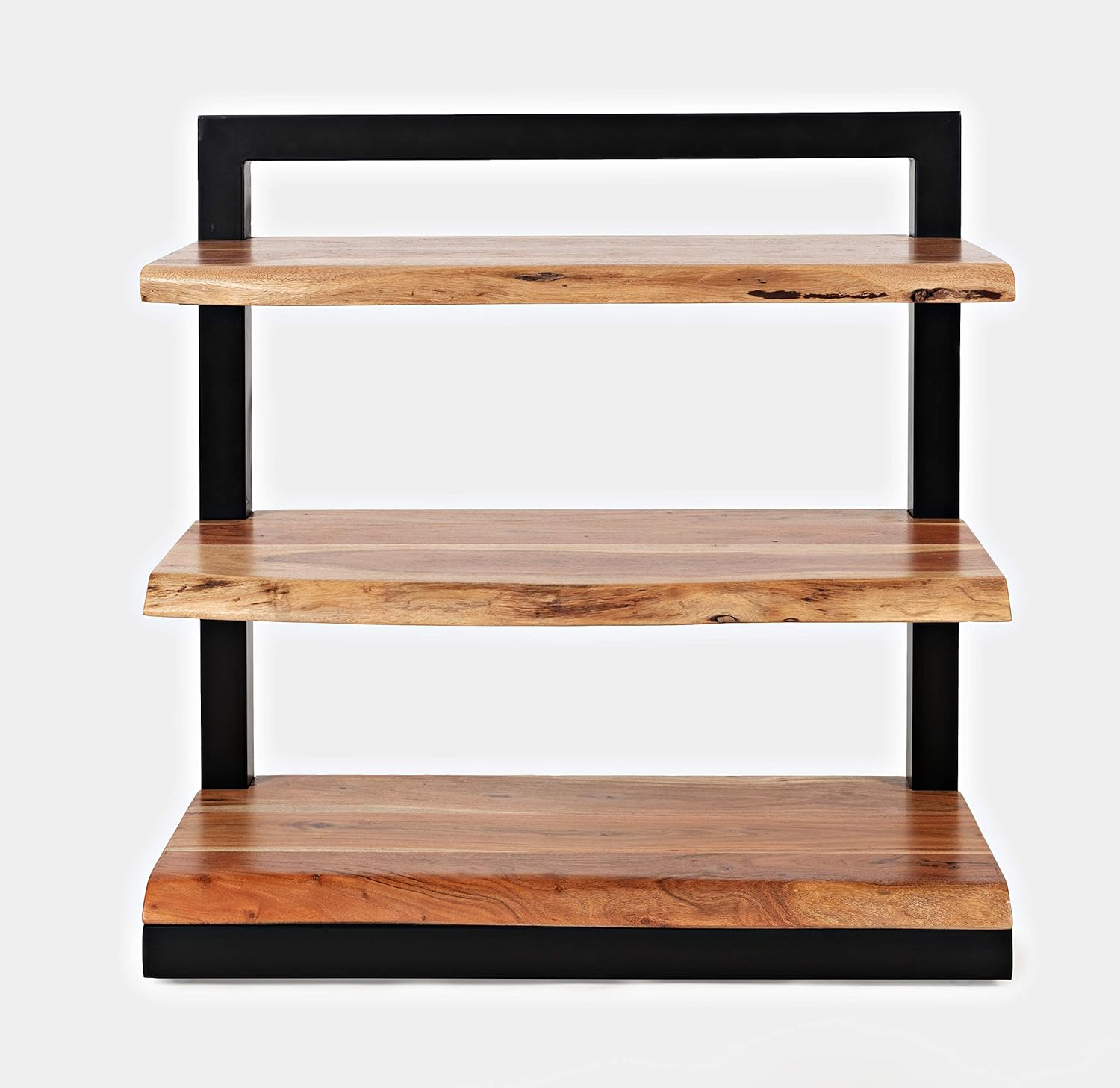 Jofran Nature's Solid Acacia Live Edge Bookcase, 3 Shelf