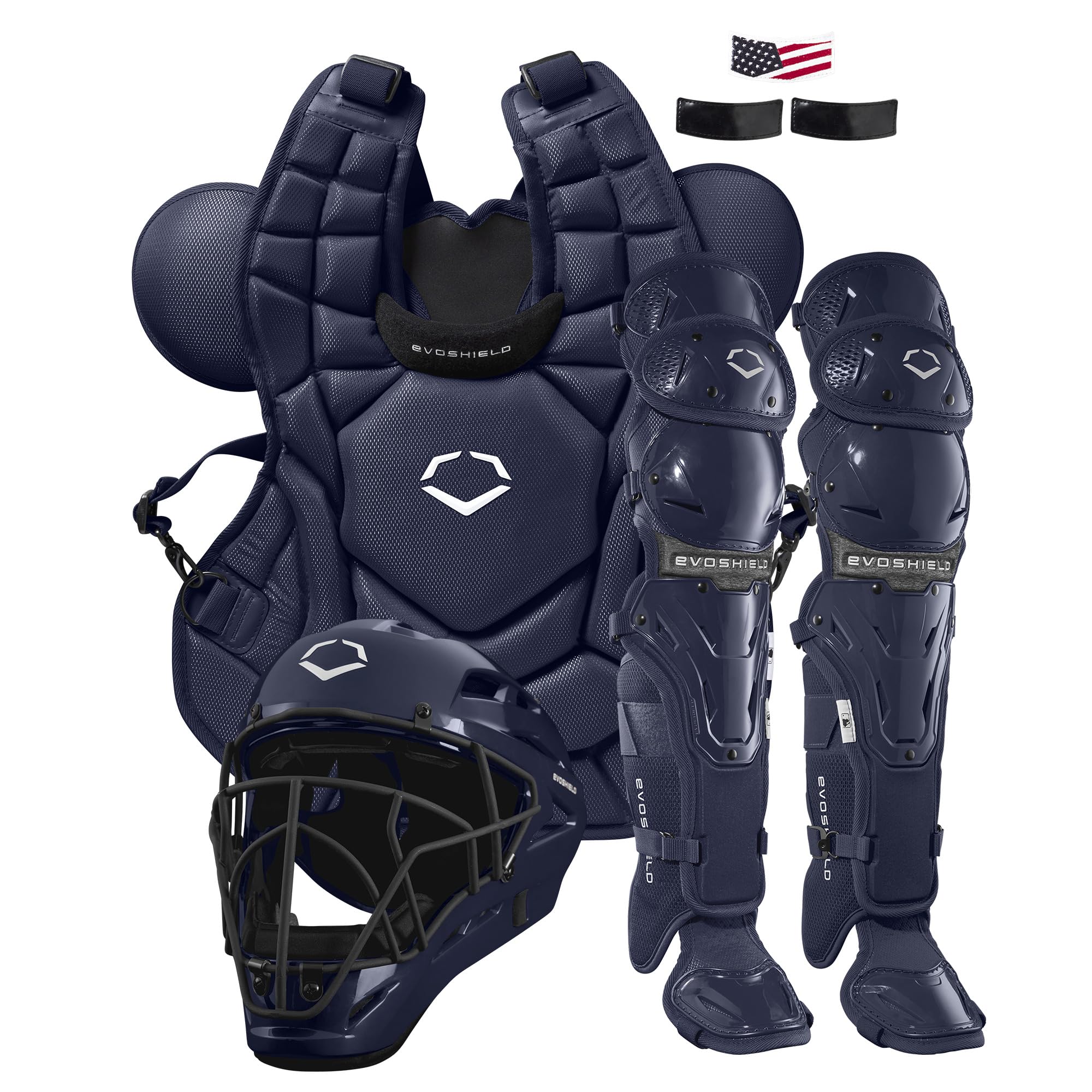 EvoShield G2S Baseball Catcher's Gear Kit - Navy, Adult Size