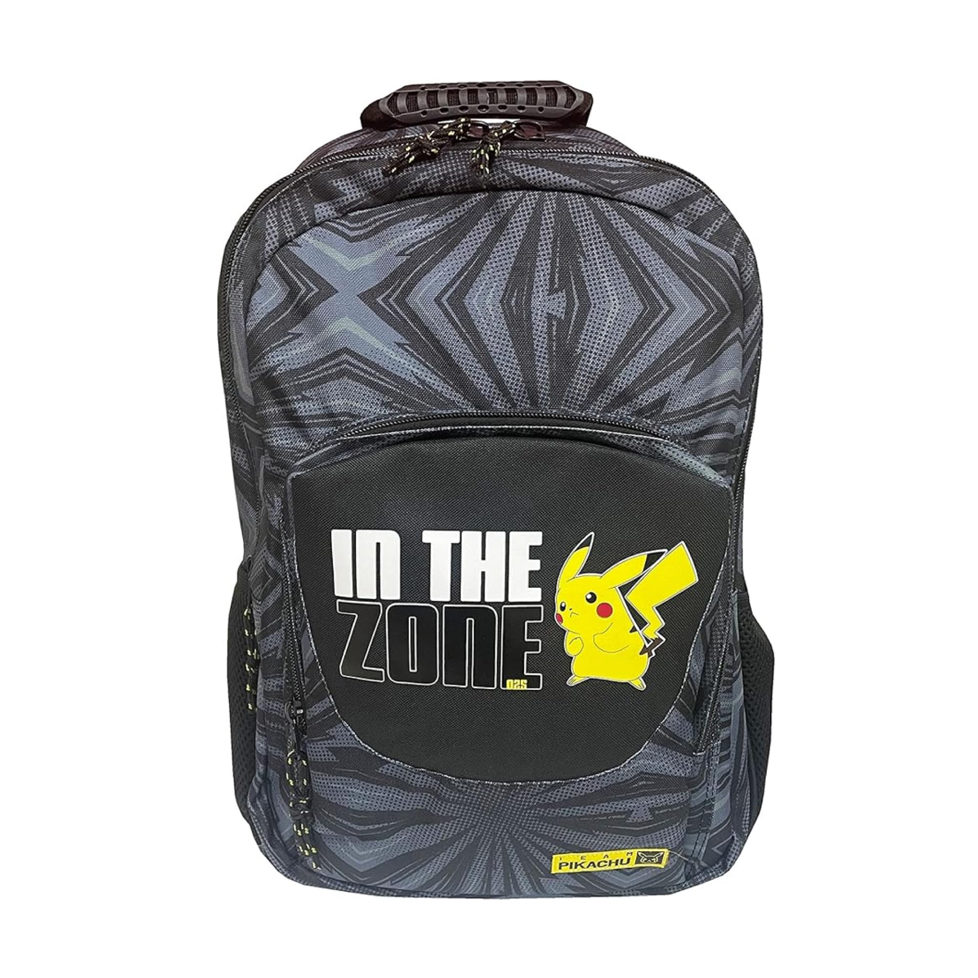 CYPBRANDS CyP Brands -Pokémon- Mochila adaptable a carro, Mochila casual, Mochila escolar, Pikachu, Color Gris, Talla Única, Producto Oficial