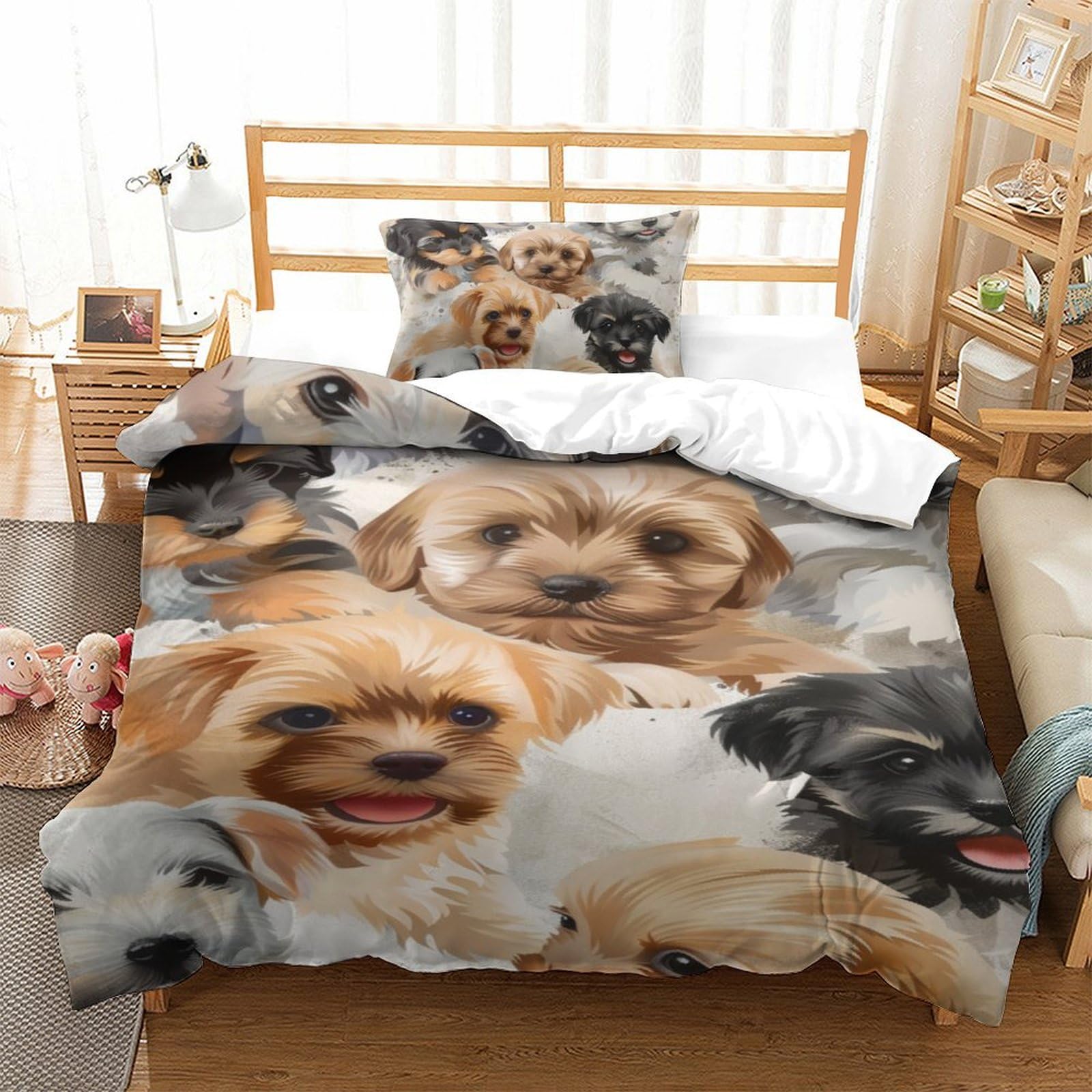 Parure Yorkshire Terrier en microfibre douce et respirante