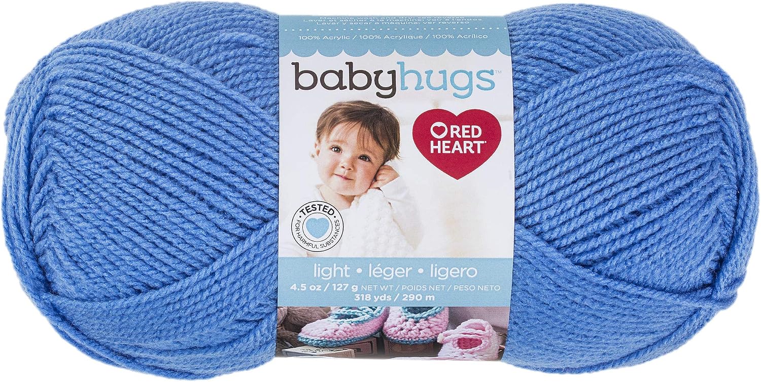 RED HEART Baby Hugs Light Yarn, Happy