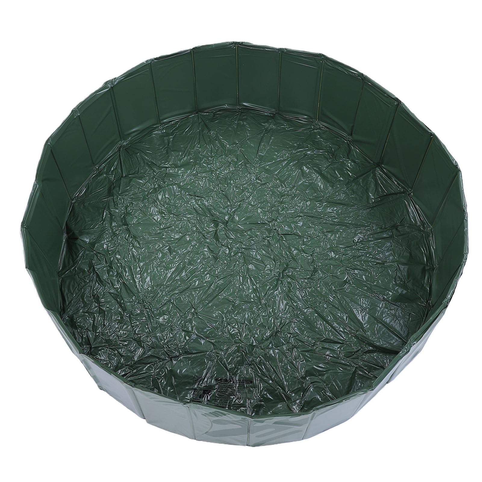 Piscina Pieghevole, Piscina All'aperto in Plastica Non Gonfiabile per Cortile, Vasca da Bagno Portatile Pieghevole per Animali Domestici per Cani, (Avventura nella Natura Selvaggia Verde)