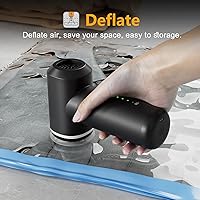 Vista 5 de Plumero de aire comprimido, plumeros de aire eléctricos, mini aspiradora 4 en 1, limpiador de teclado, mini soplador de aire con motor sin