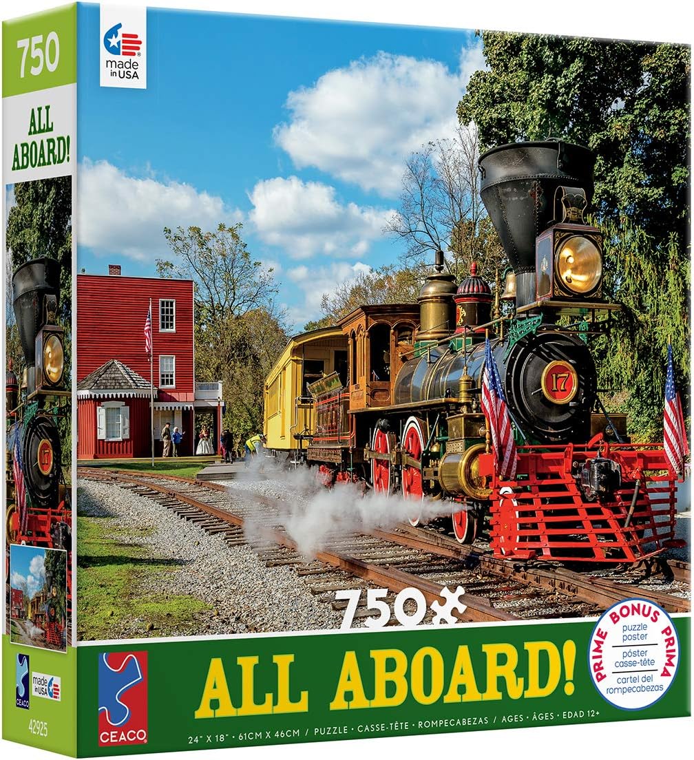 Ceaco - All Aboard - スチームエンジン 17-750ピース ジグソーパズル