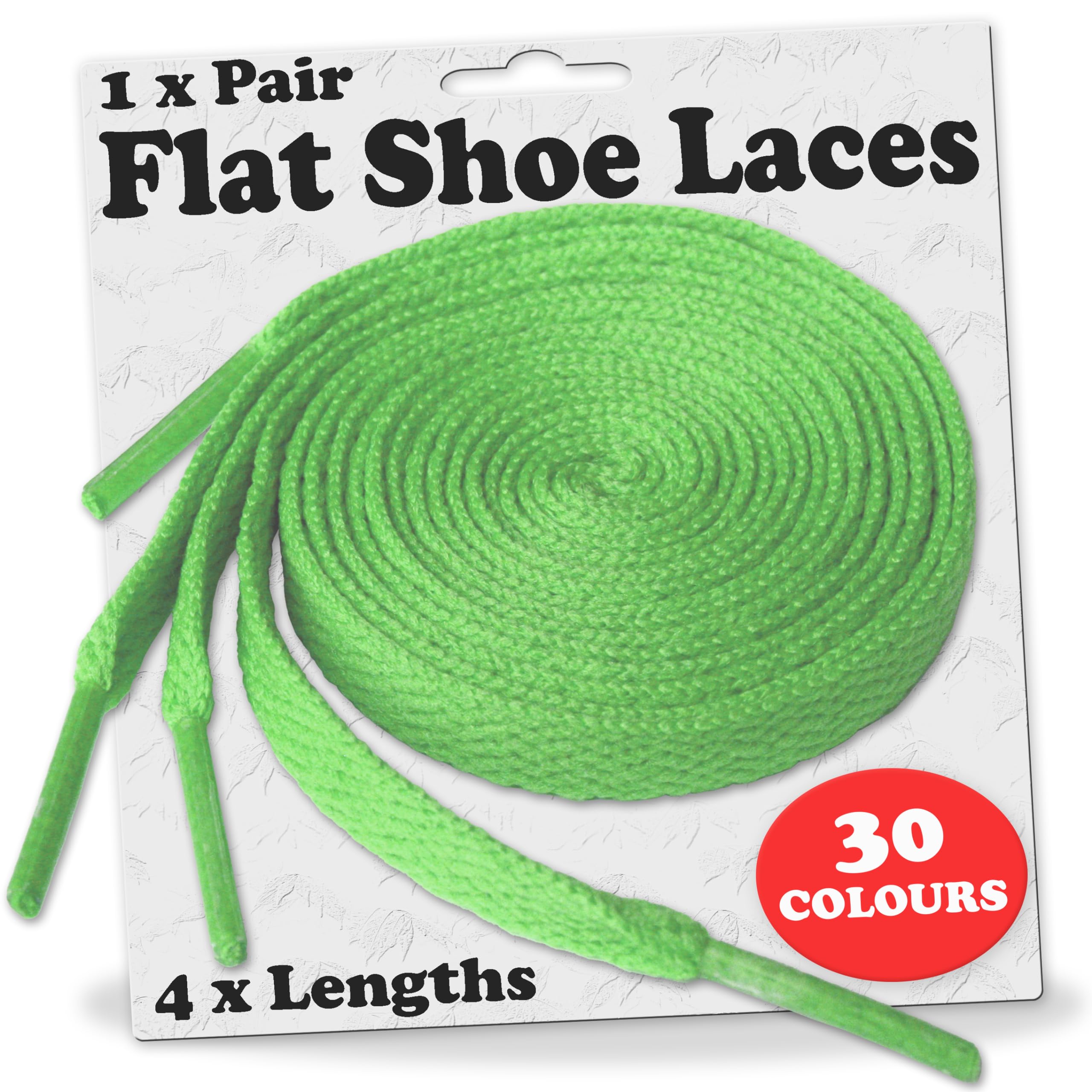 Flat Shoe Laces 8mm Wide for Trainers, Boots, Hi Tops, Football Boots, Shoelaces New Suitable for all brands including Nike Adidas Converse Puma Vans Reebok Adults or Kids