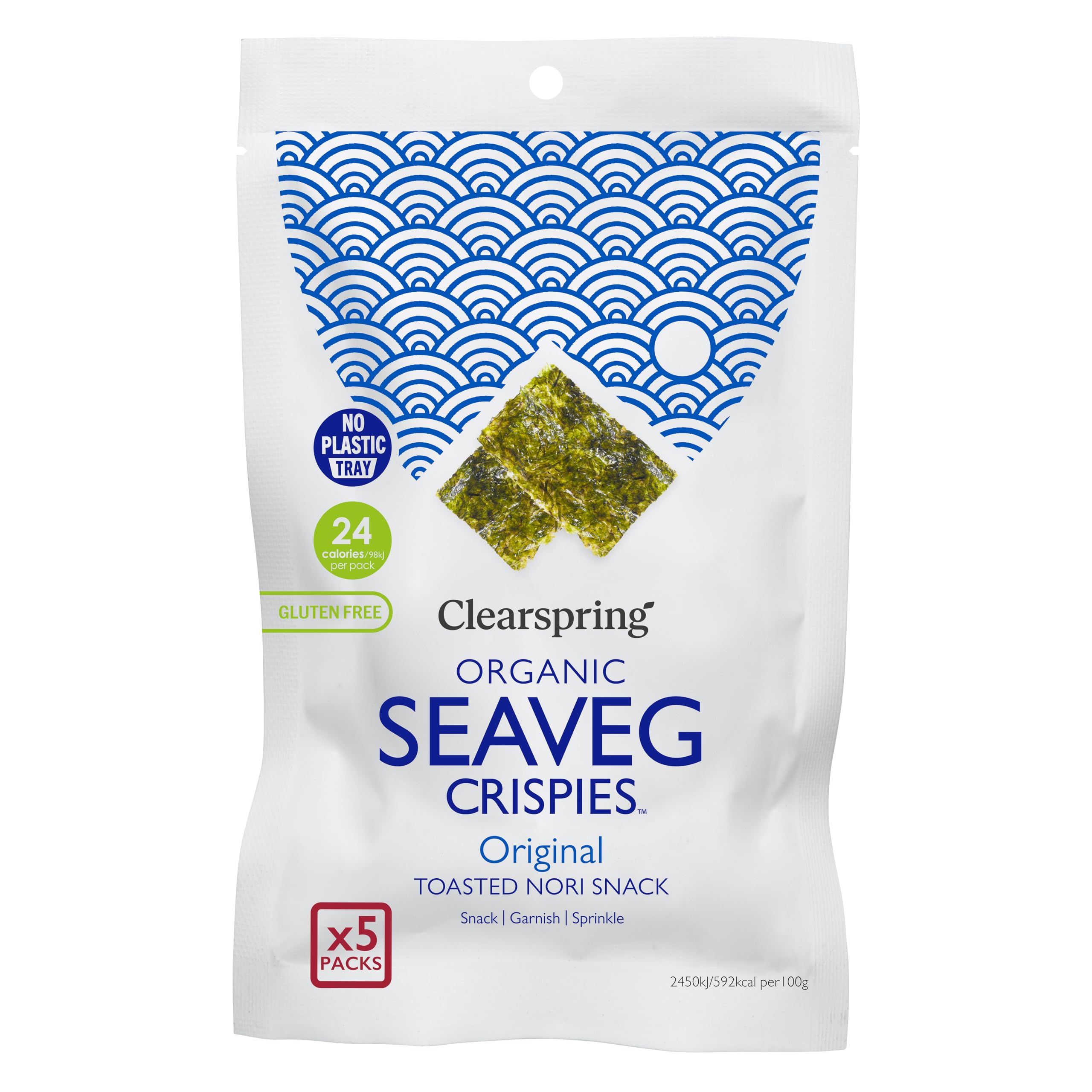 Organic Seaveg Crispies Multipack, 20g