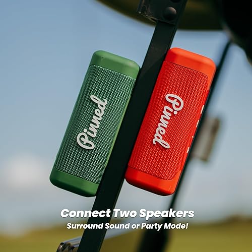 Miniatura 9 de Altavoz magnético de dardos 2.0, recargable por USB-C, batería de más de 10 horas, IPX7 impermeable, Bluetooth 5.0, mosquetón con clip para bolsa,