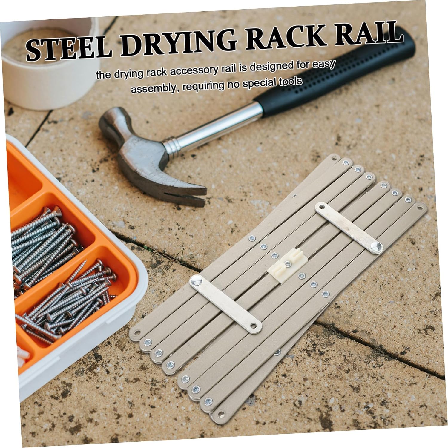 Extendable Drying Rack Repair Rail Wall Mounted Retractable Towel Rack Rail Carbon Steel Bathroom Storage Accessory for Clothes