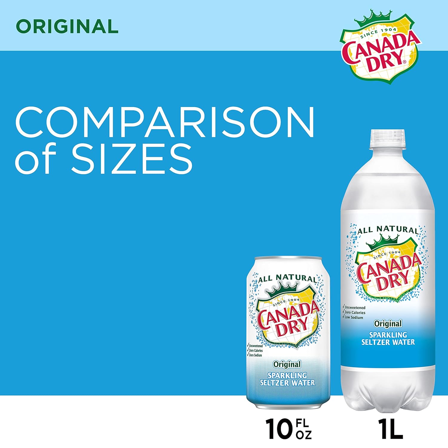 Buy Canada Dry Original Sparkling Seltzer Water, 12 fl oz cans, 12 pack