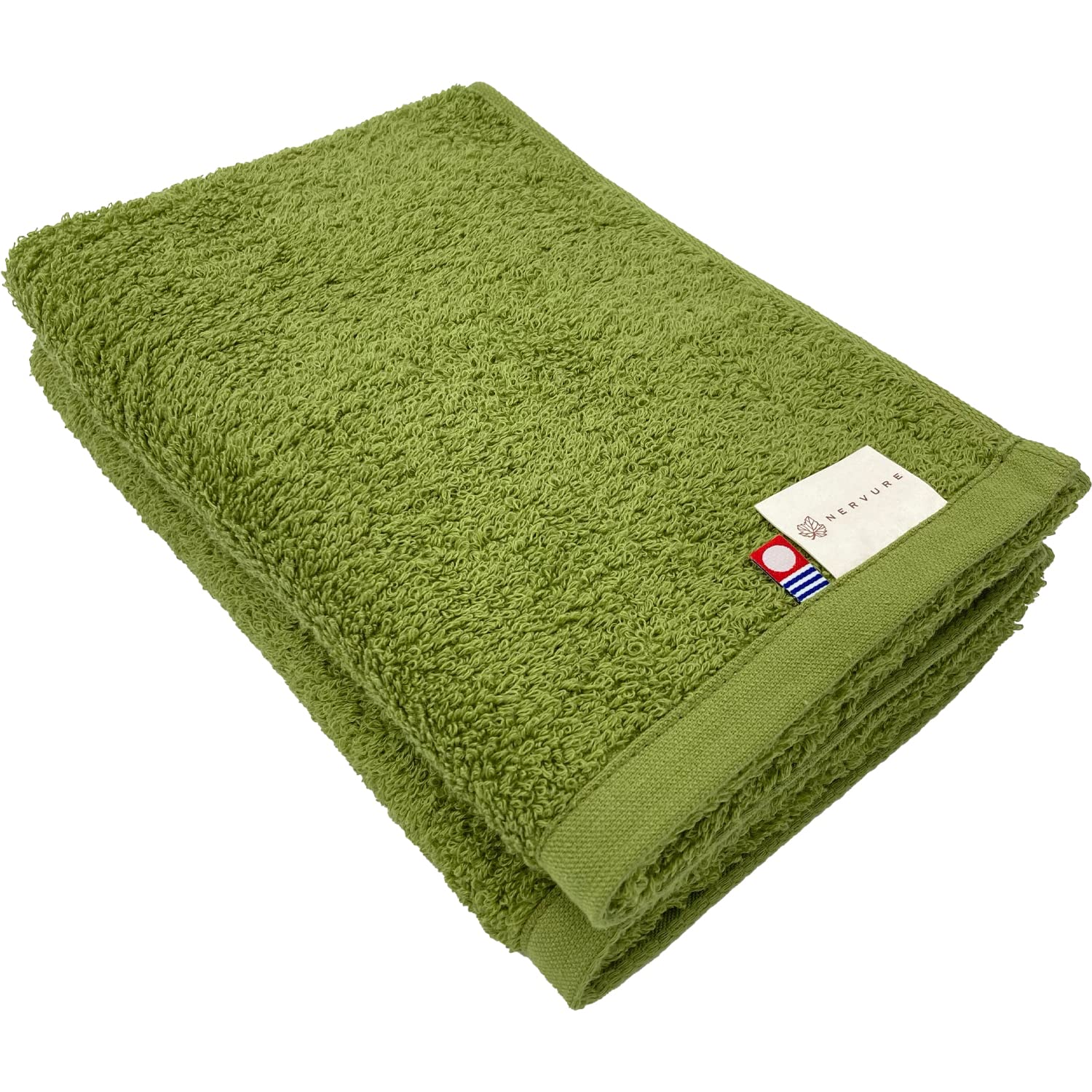 Imabari Towel Rian Face Towel Green Set of 2 Soft Cotton Made in Japan