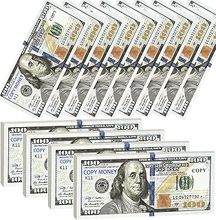Prop Money 100 Dollar Bills Realistic 400PCS Fake Paper Dollar Bills, Movie Money Toys Games Play Money for Kids and Adult